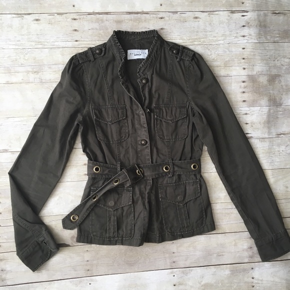 Sanctuary Jackets & Blazers - SANCTUARY SURPLUS Green Belted Military Jacket